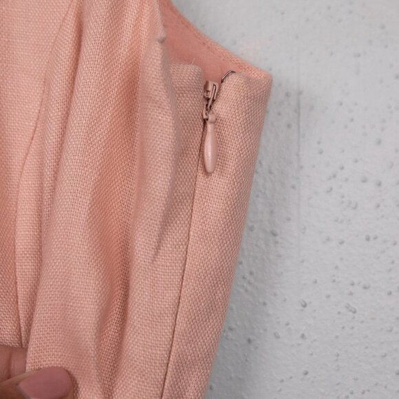 Lauren Ralph Lauren Notting Hill pink linen dress-12 - Picture 3 of 5
